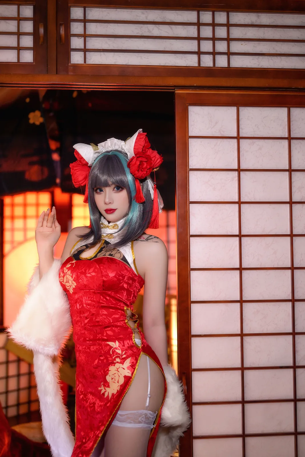 zyra秋 - 碧蓝航线 柴郡 红旗袍 [20P-251MB]