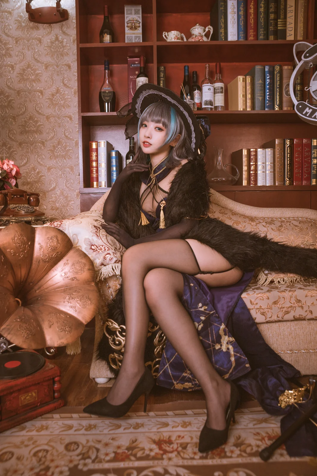 宮本桜(宮本樱樱饼) - 柴郡旗袍 音乐绚烂CaitSith [20P-352MB]