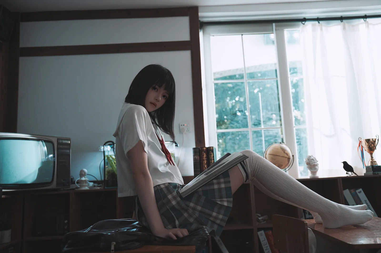 桜桃喵 - 教室死库水 [48P-510MB]