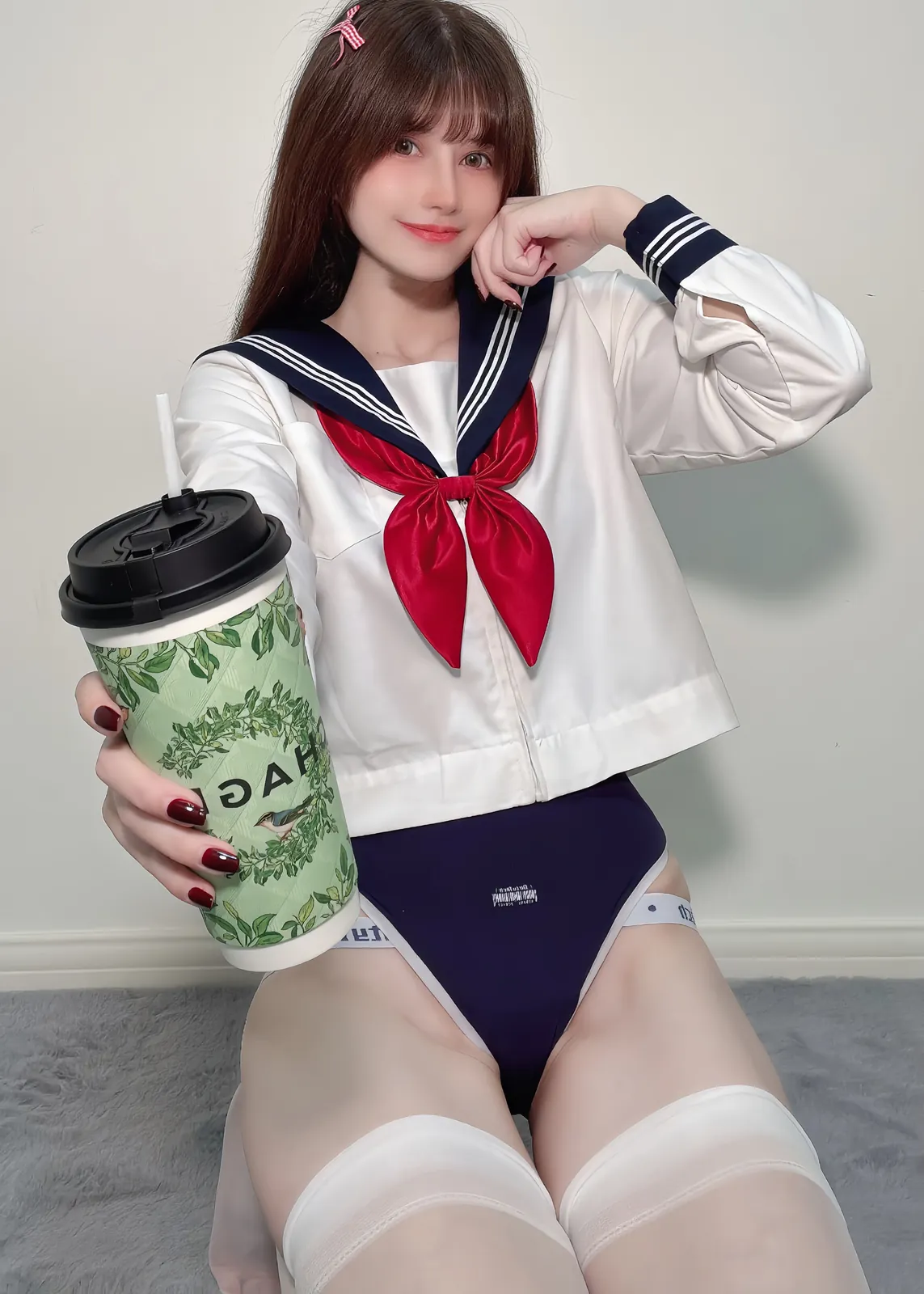 鹿八岁baby - 白丝水手服 [35P-127MB]