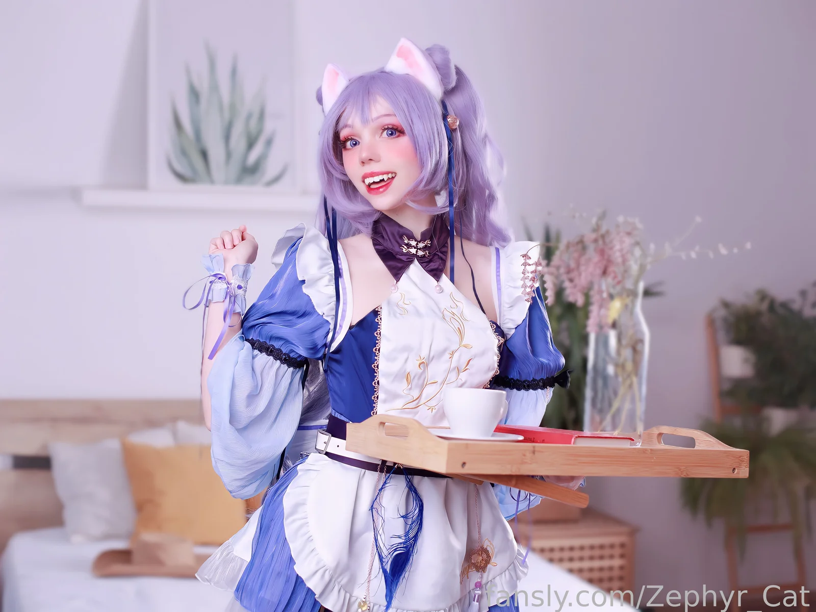 Zephyr Cat - Keqing Maid [20P-37MB]