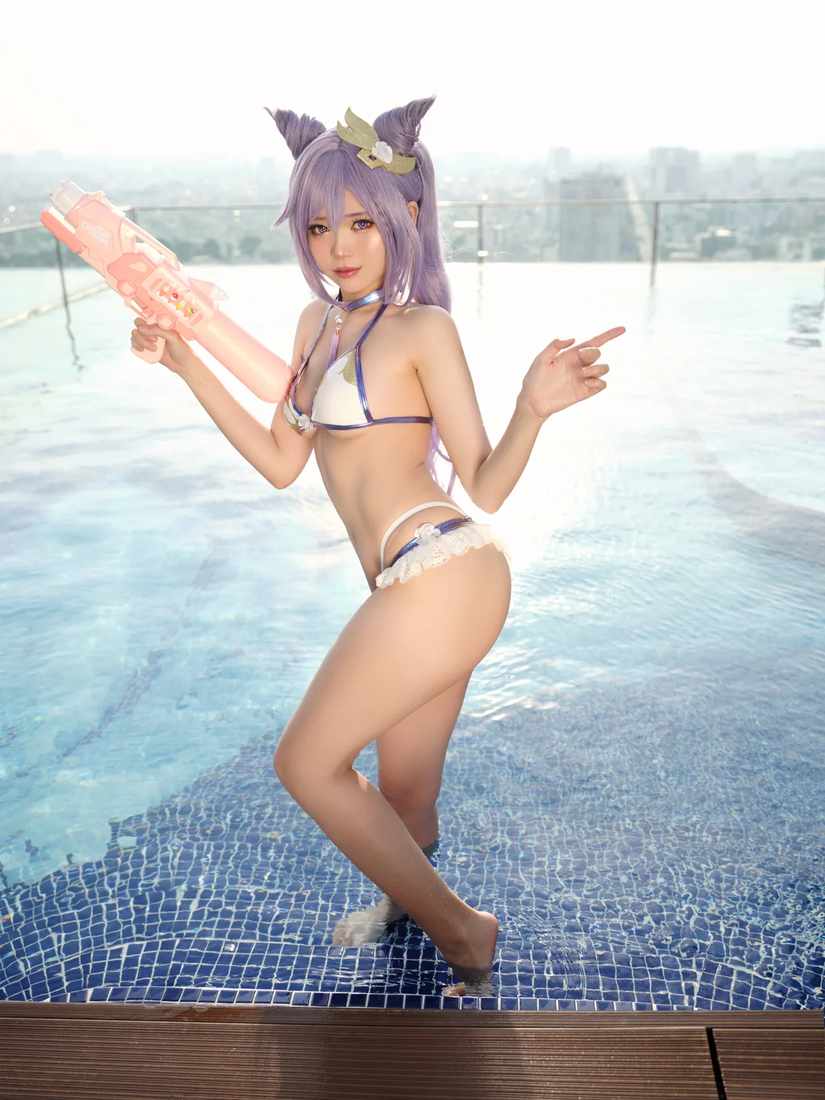 ZinieQ - Keqing Bikini [15P-695MB]