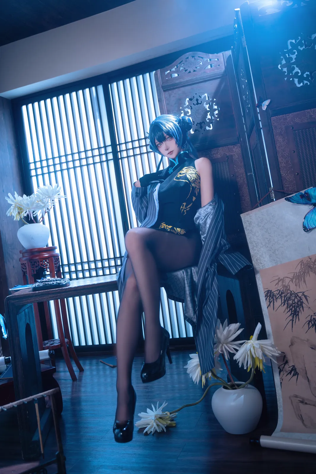 Seya-狮砸 – 蔚蓝档案 妃咲 旗袍 [12P-159MB]