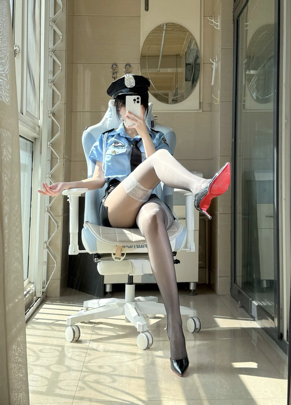 不可爱羚 - 高价定制 女警制服 [48P8V-1.28GB]