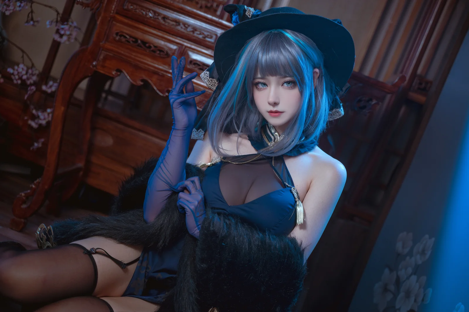 Seya-狮砸 - 碧蓝航线 柴郡 旗袍 [12P-169MB]