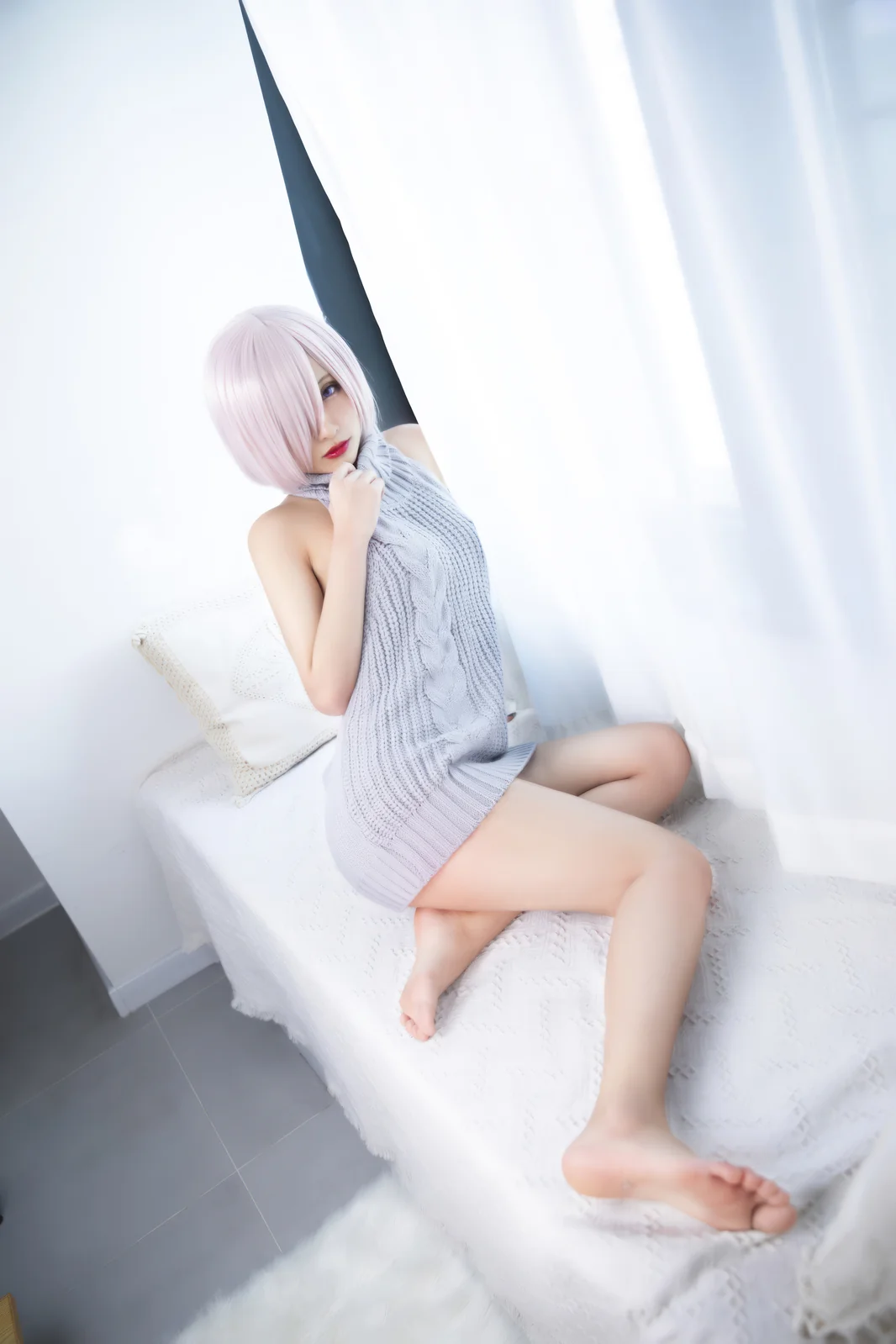 洛璃 LoLiSAMA - FGO 玛修 露背毛衣 [23P-157MB]