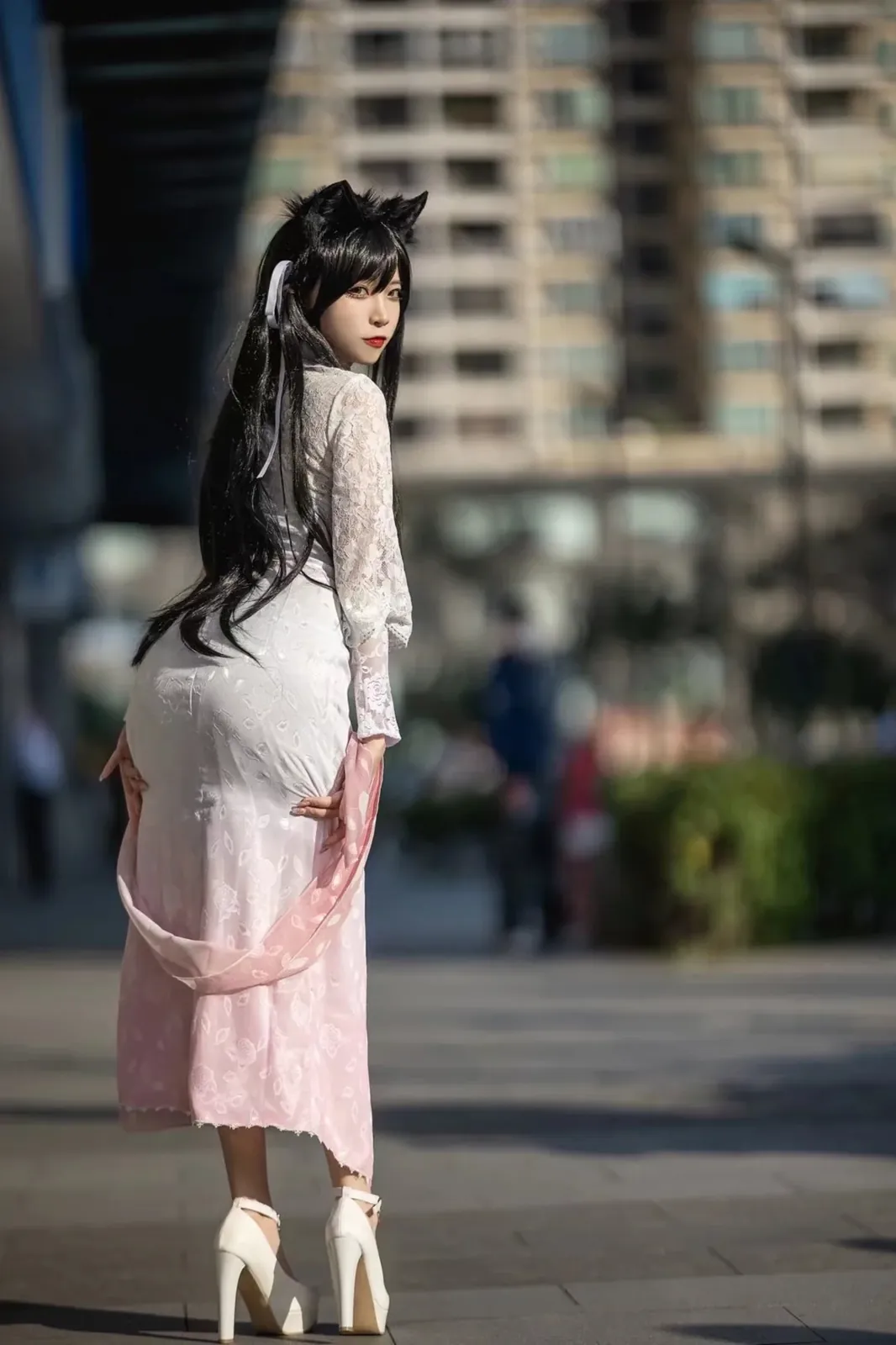 二佐Nisa - 碧蓝航线 爱宕旗袍 [18P-100MB]