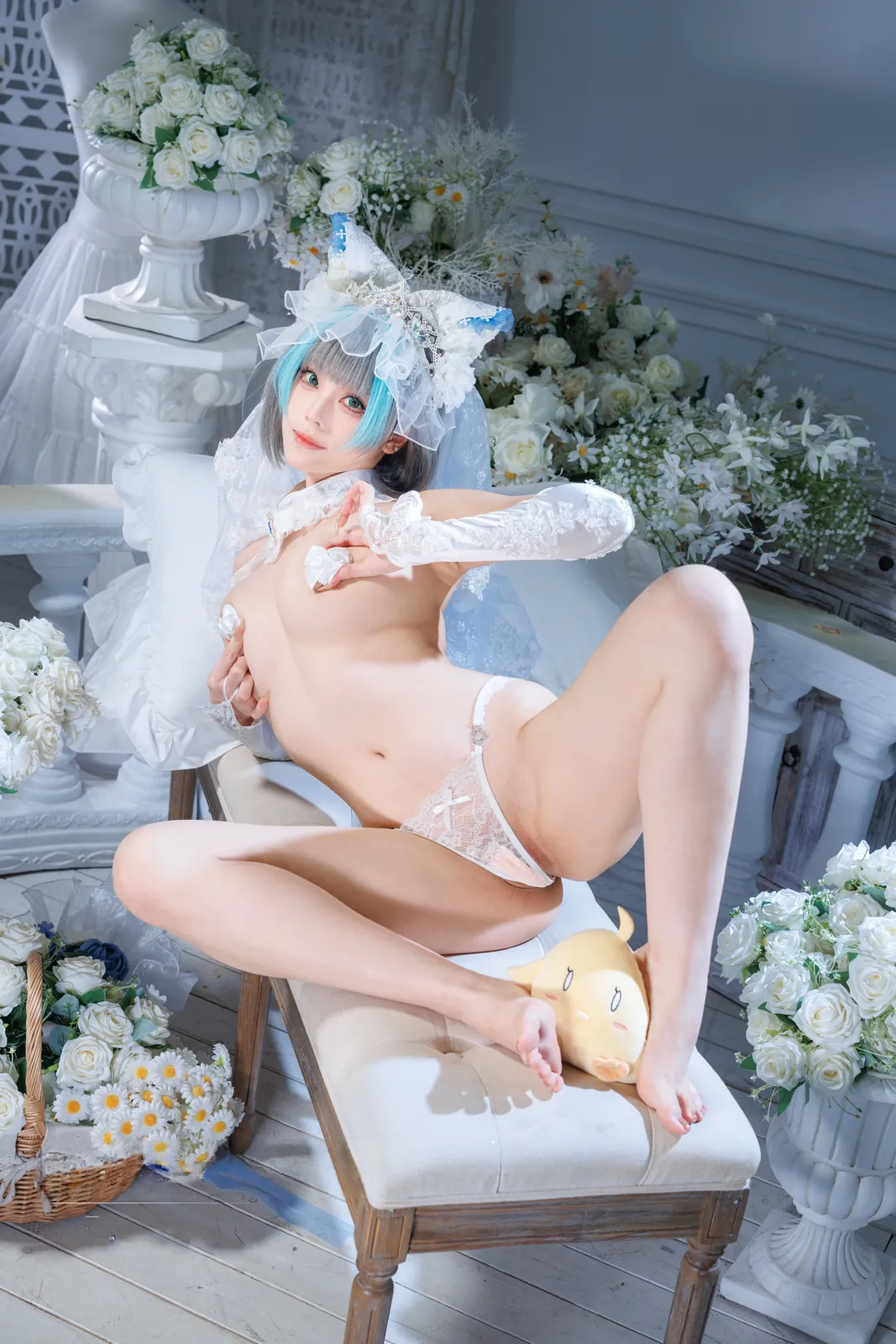 蜜汁猫裘 - 柴郡花嫁 [125P2V-3.16GB]