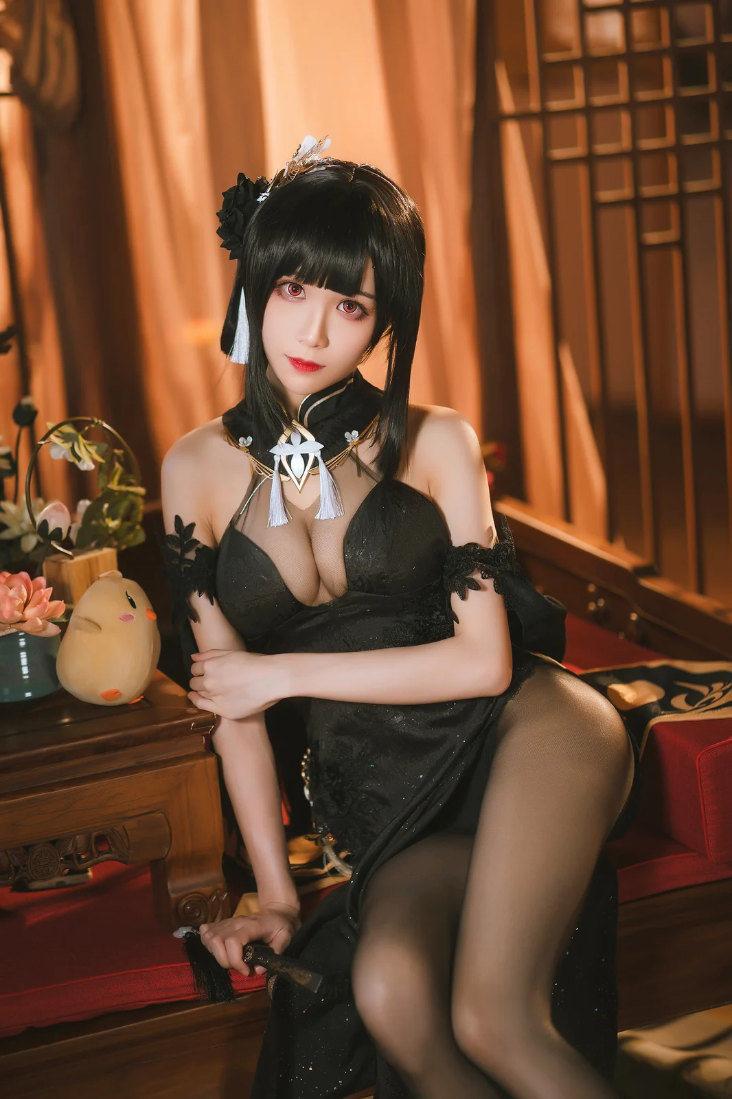 Tomoyo酱 - 碧蓝航线 镇海旗袍 [27P-98MB]