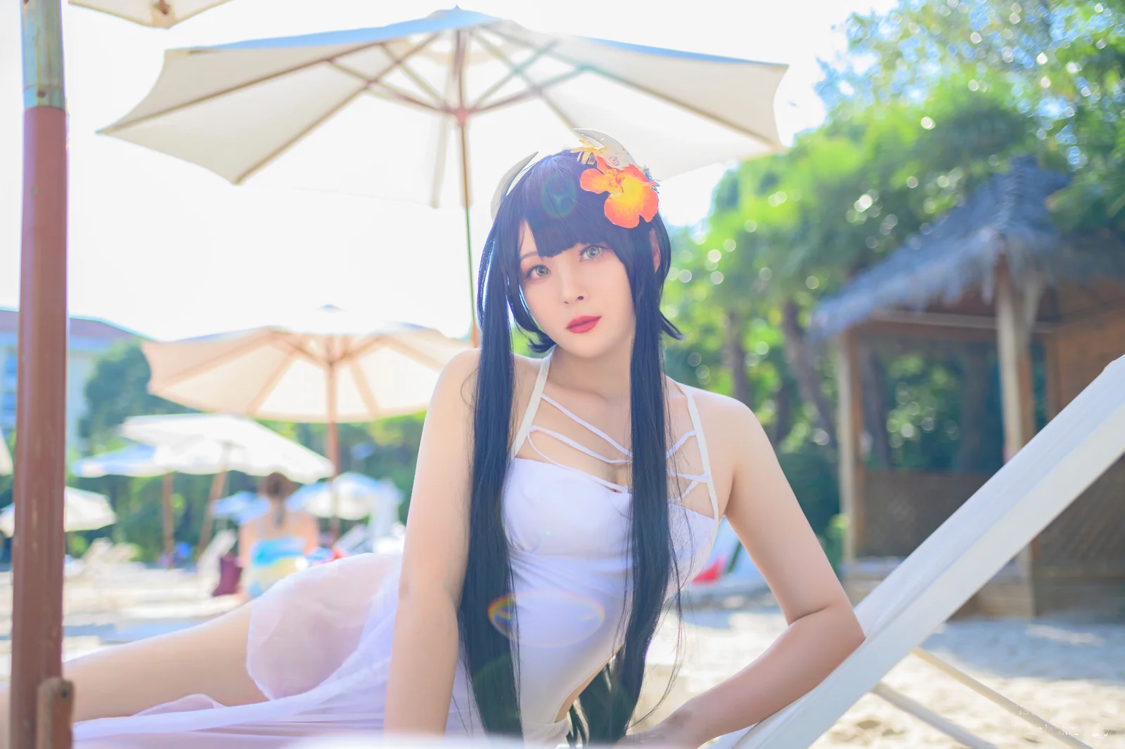 Natsuko夏夏子 - 碧蓝航线 比叡泳装 [56P-295MB]