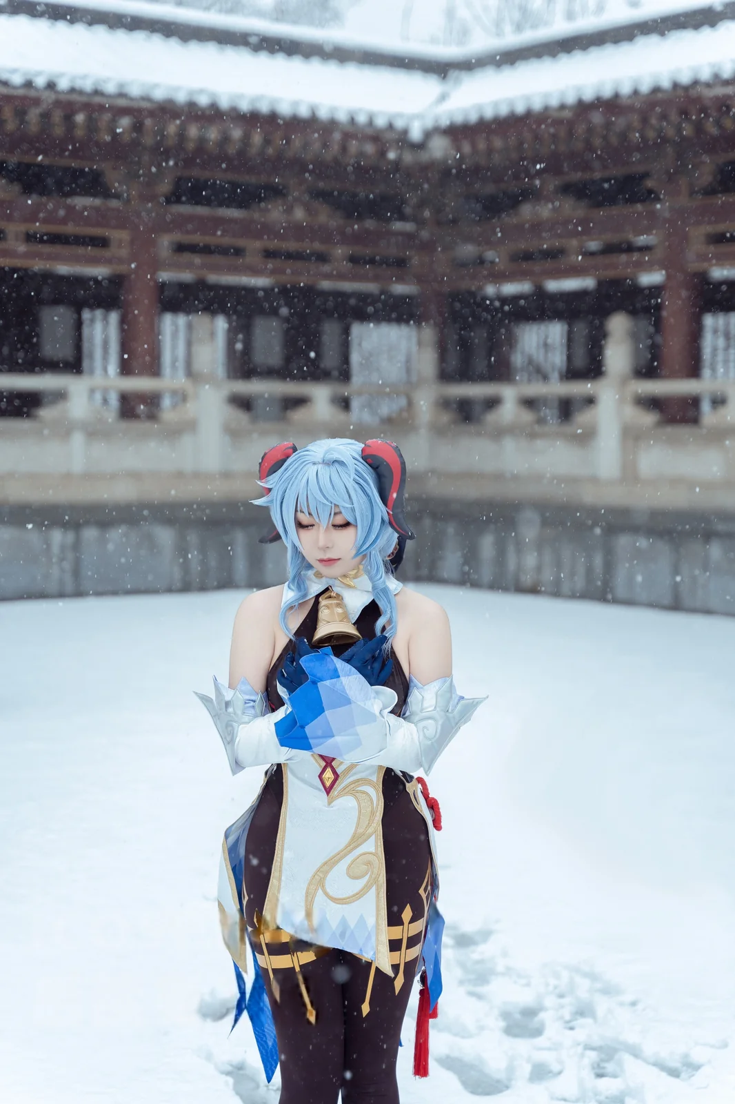 虎森森 - 原神 甘雨 雪景 [42P-375MB]
