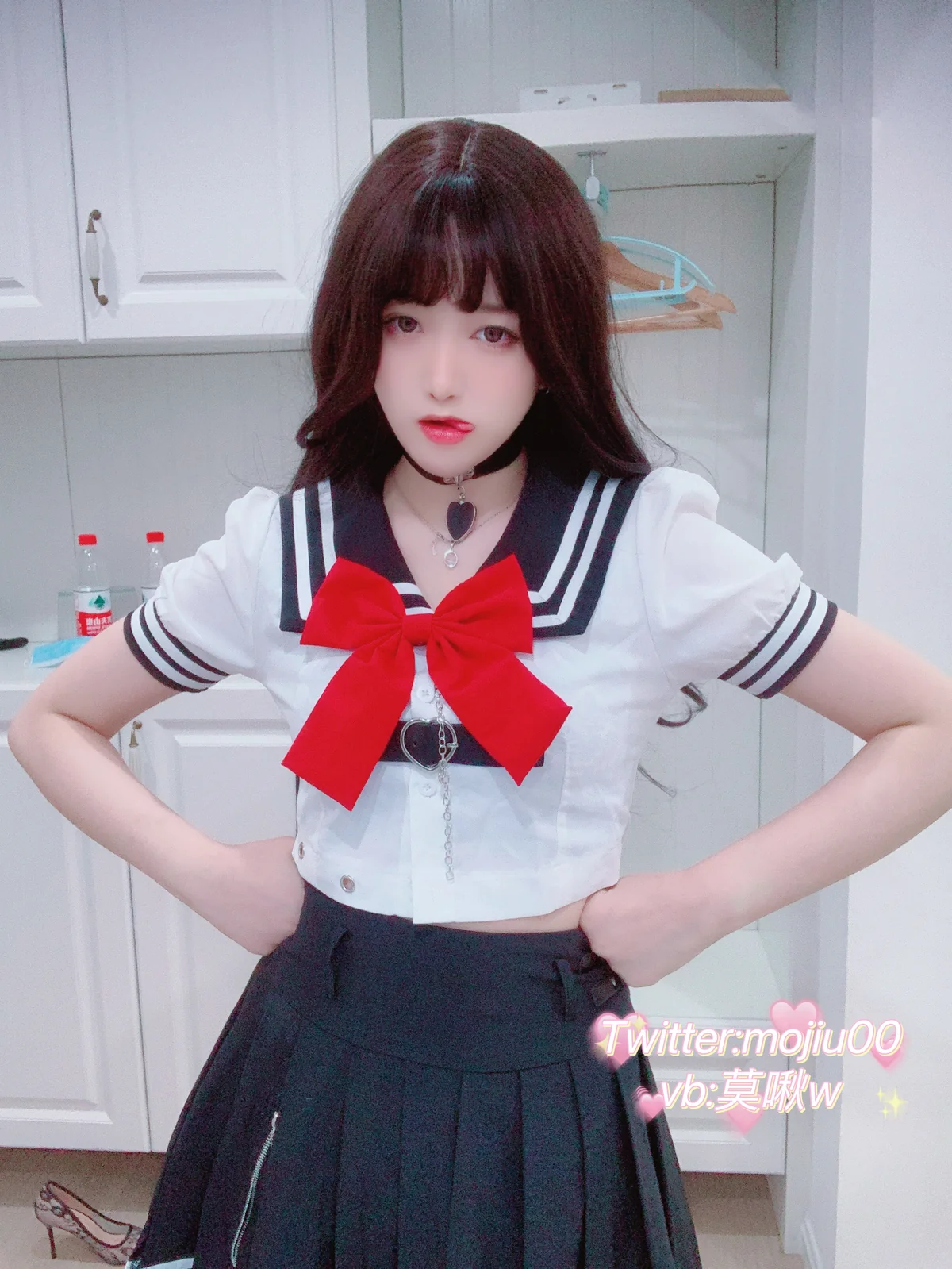 小青茗 - JK定制红色丝袜 [32P-97MB]