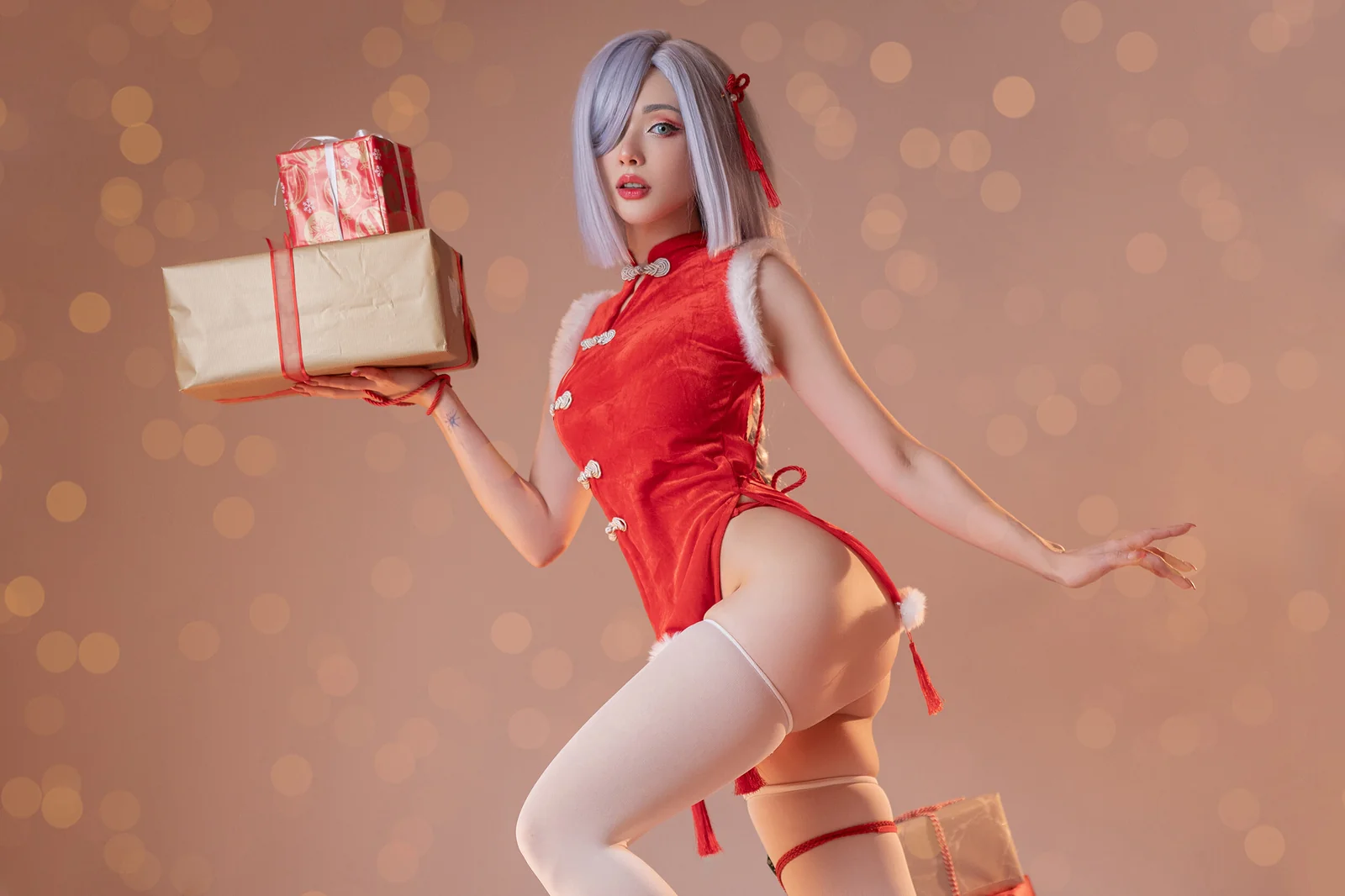 Sai Westwood (Misaki Sai) - Shenhe Xmas (Genshin Impact) [26P-41MB]