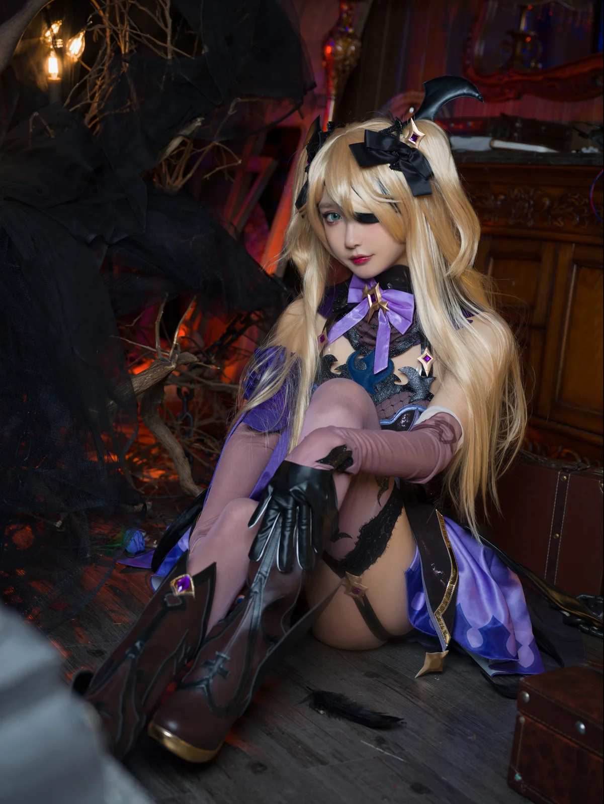 阿包也是兔娘 - 原神 中二皇女菲谢尔 53P [47P-234MB]