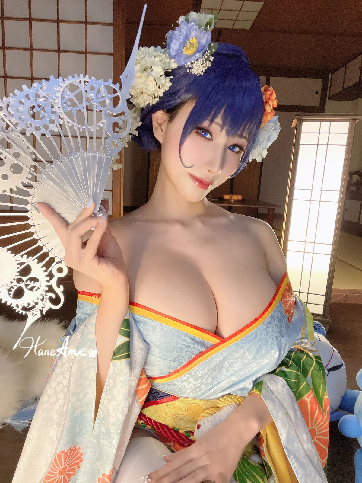 雨波_HaneAme - 对魔忍& Hololive Kronii 自拍+视频 [110P18V-1.34GB]