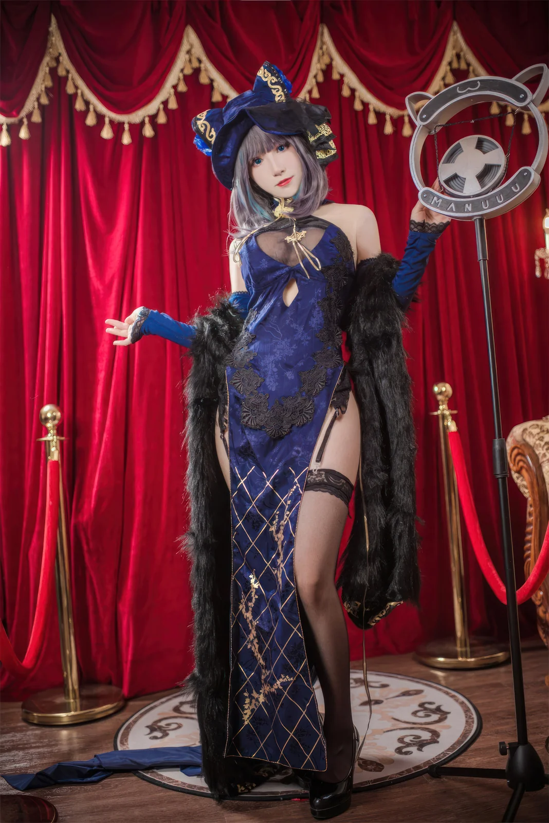Coser衣衣 - 碧蓝航线 柴郡旗袍 57P [58P-189MB]