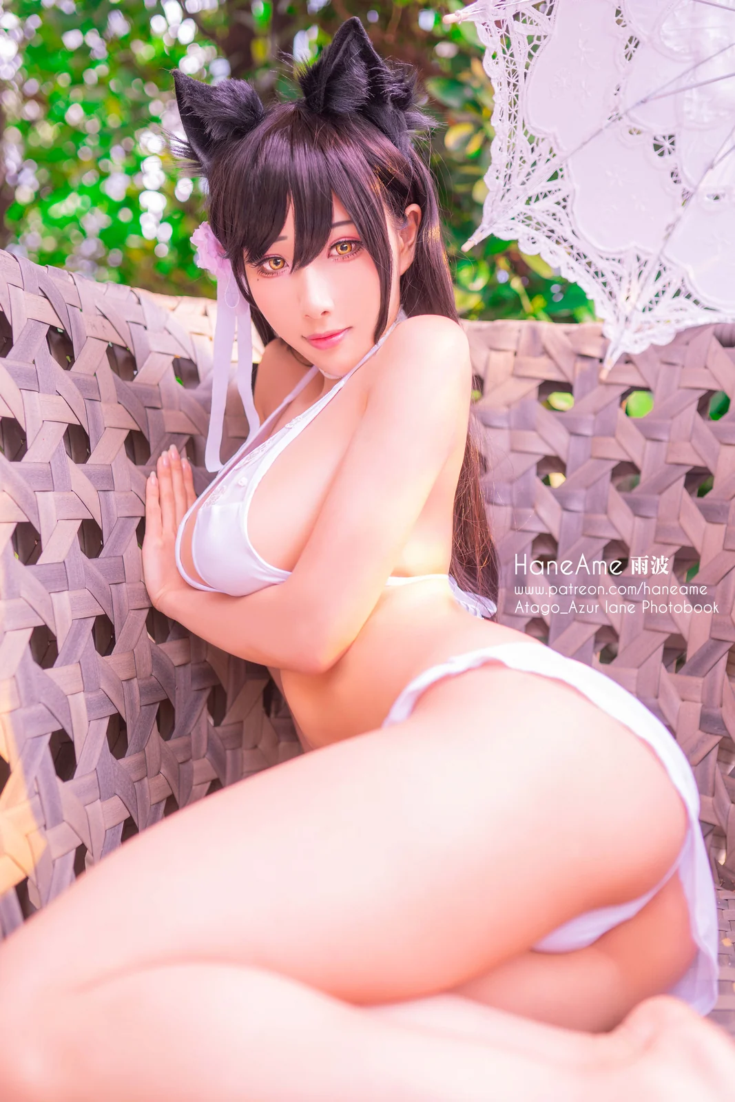 雨波_HaneAme - Atago Swimsuit [20P-46MB]