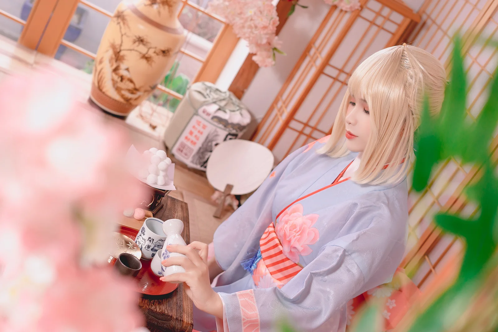 Pyoncos - Saber Kimono [34P1V-298MB]