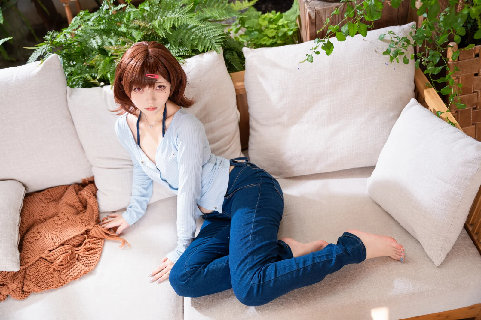 花铃 - 円香牛仔裤 54P [54P-320MB]
