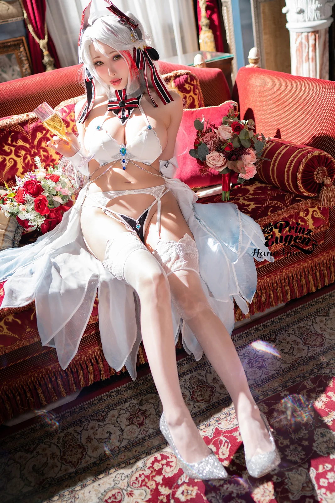 雨波_HaneAme - 欧根亲王 婚纱 [26P-104MB]
