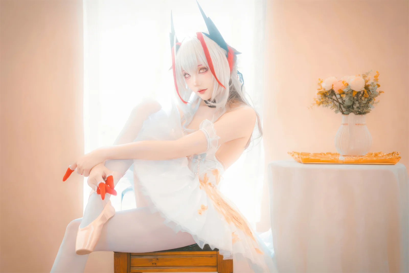 瓜希酱 - 明日方舟 W芭蕾 15P [15P-38MB]