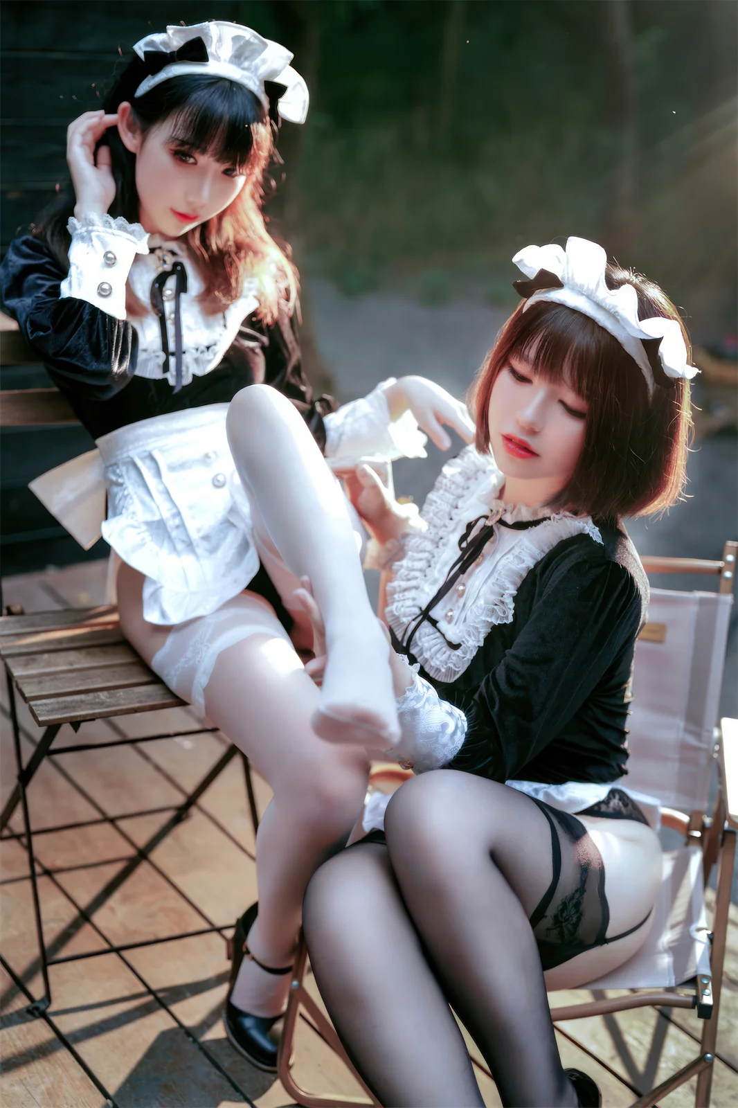 半半子&面饼仙儿 - 【BANBANKOxMianZelizer】メイド姉妹 74P [74P-439MB]