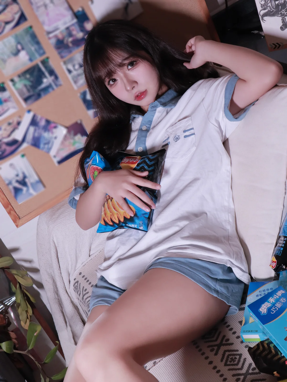 yuuhui玉汇 - 蓝白条少女 81P [81P-520MB]