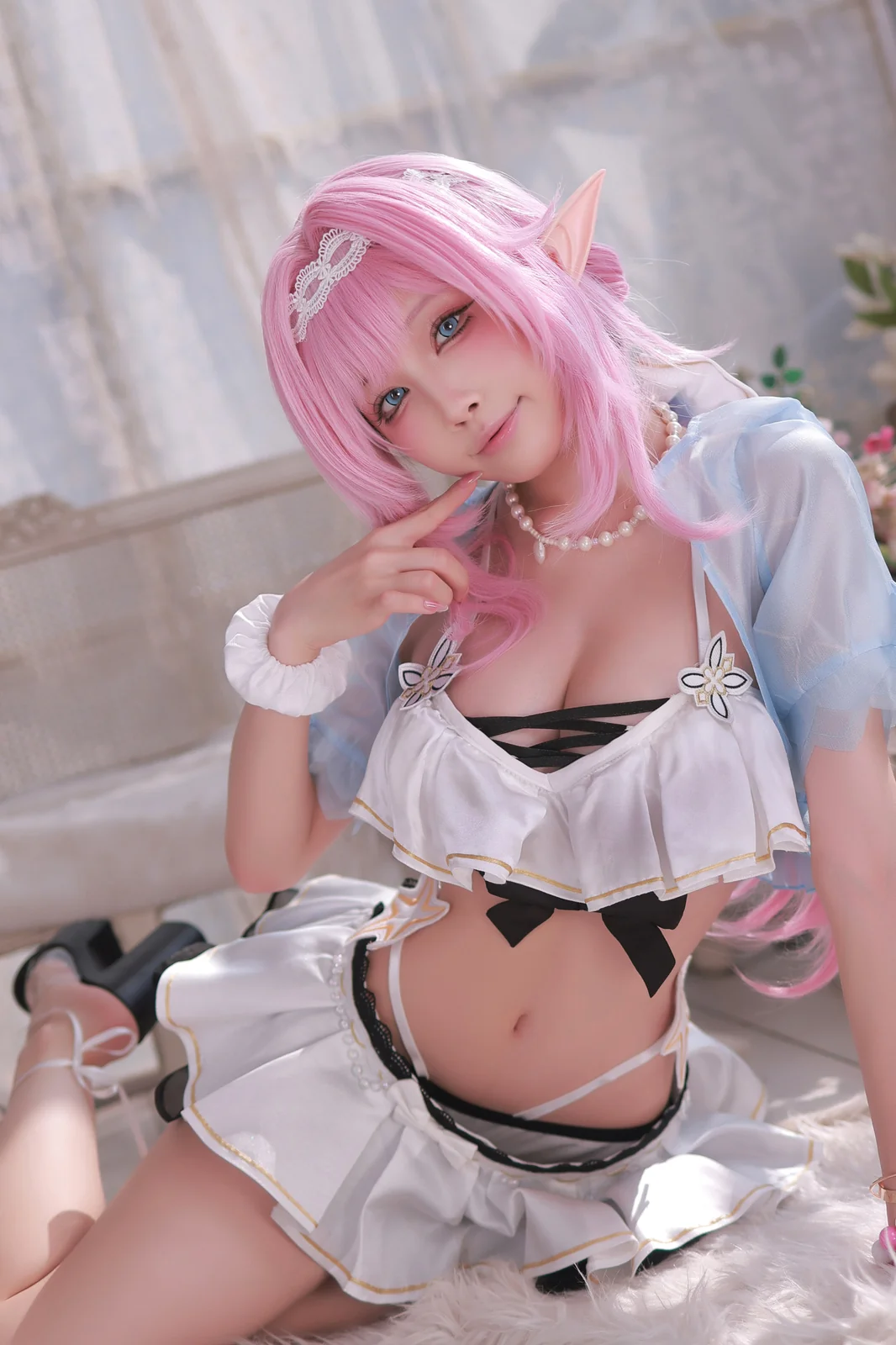 水淼aqua - 25.08 T2 Elysia Swimsuit (Honkai Imapct3) [52P-90MB]