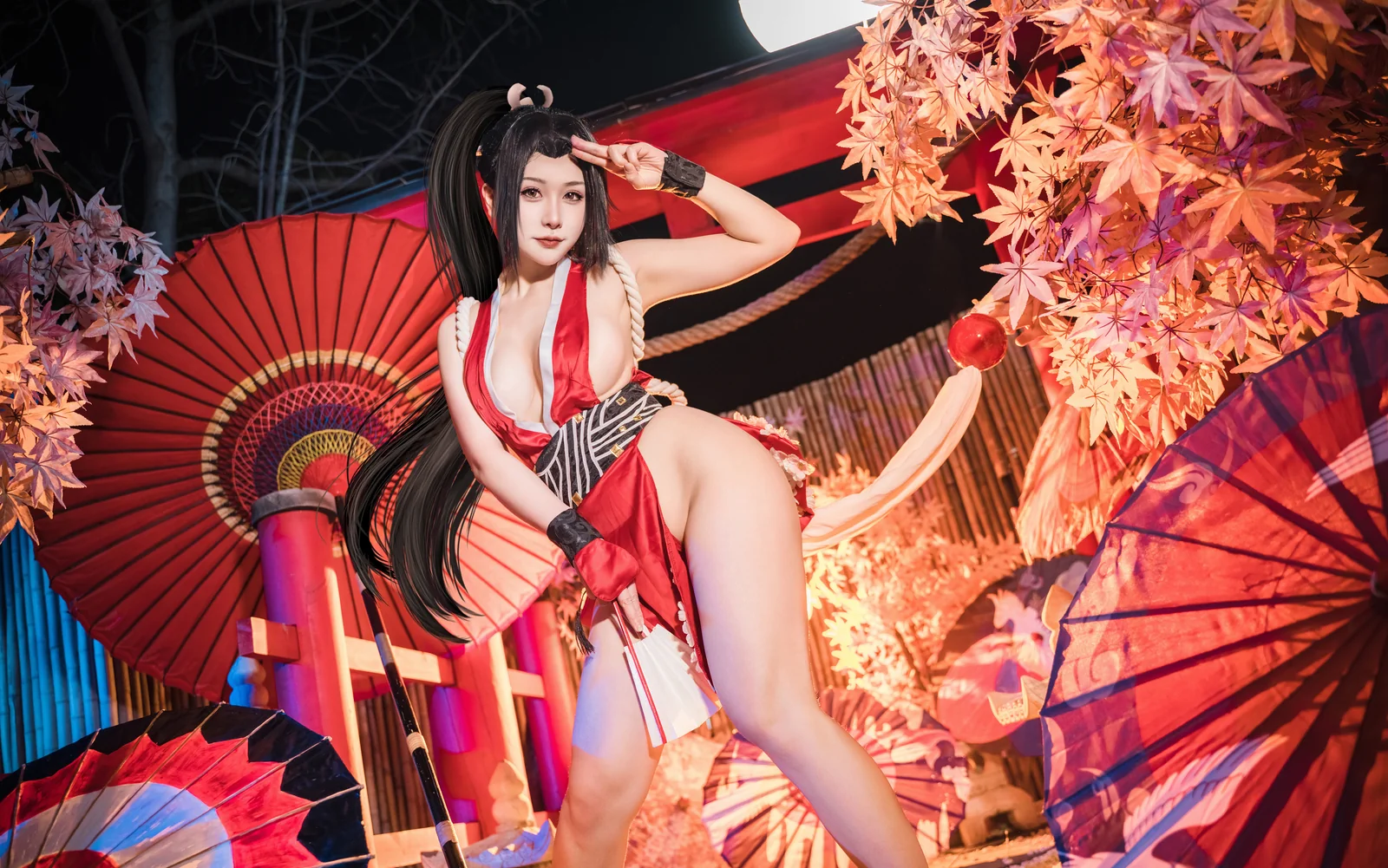 三刀刀miido - 不知火舞 女忍者 15P [15P-163MB]