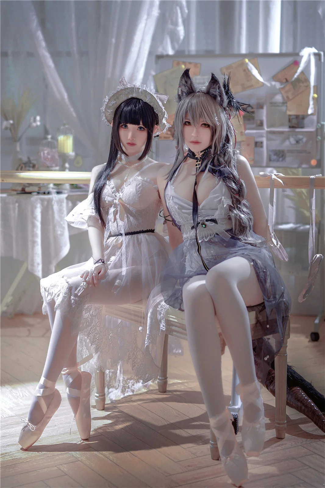 面饼仙儿&半半子 – Arknights 黑x森蚺バレエ [56P-56MB]