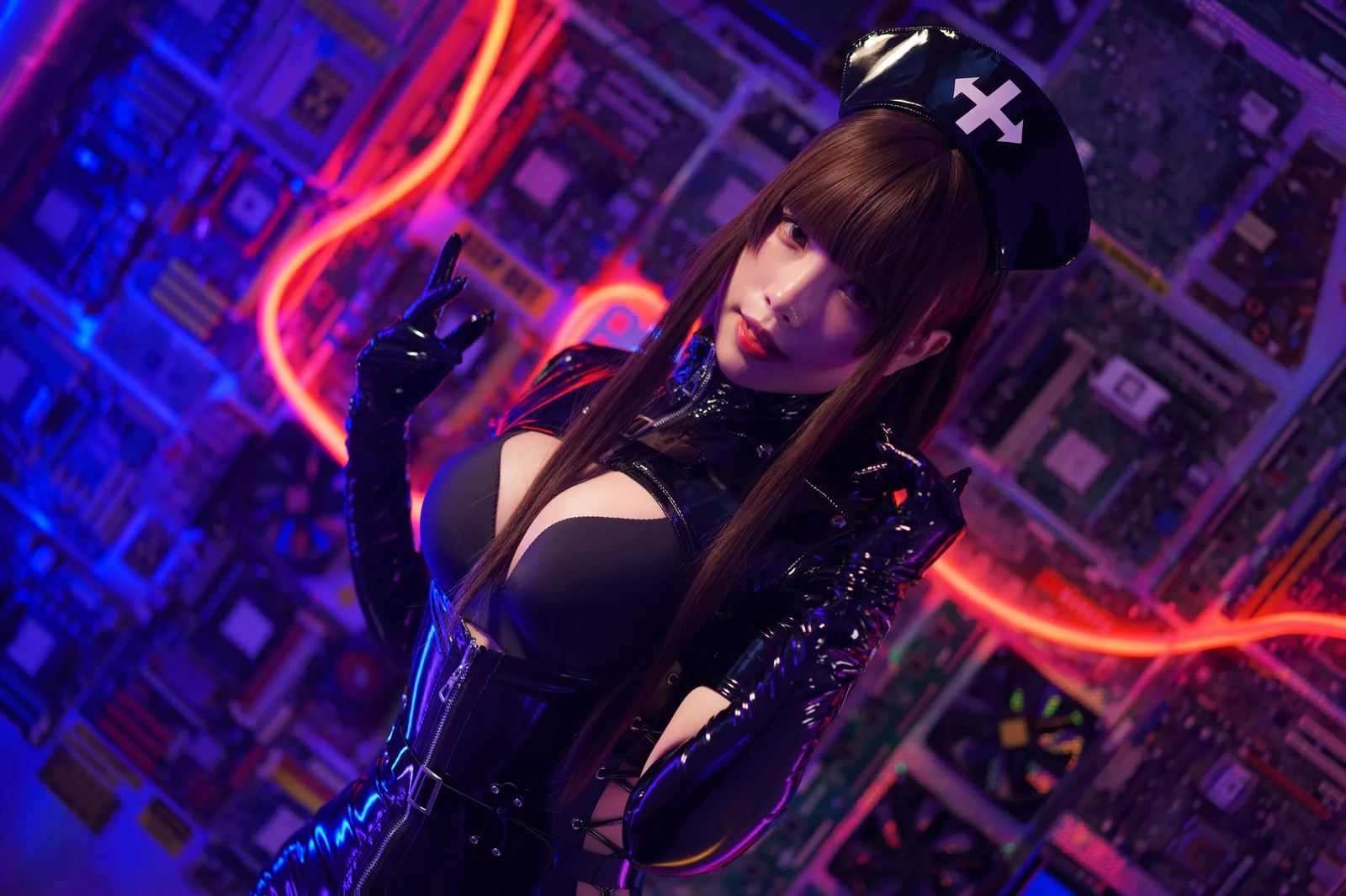 Neko薇薇 - 暗黑护士 54P5V [55P5V-338MB]