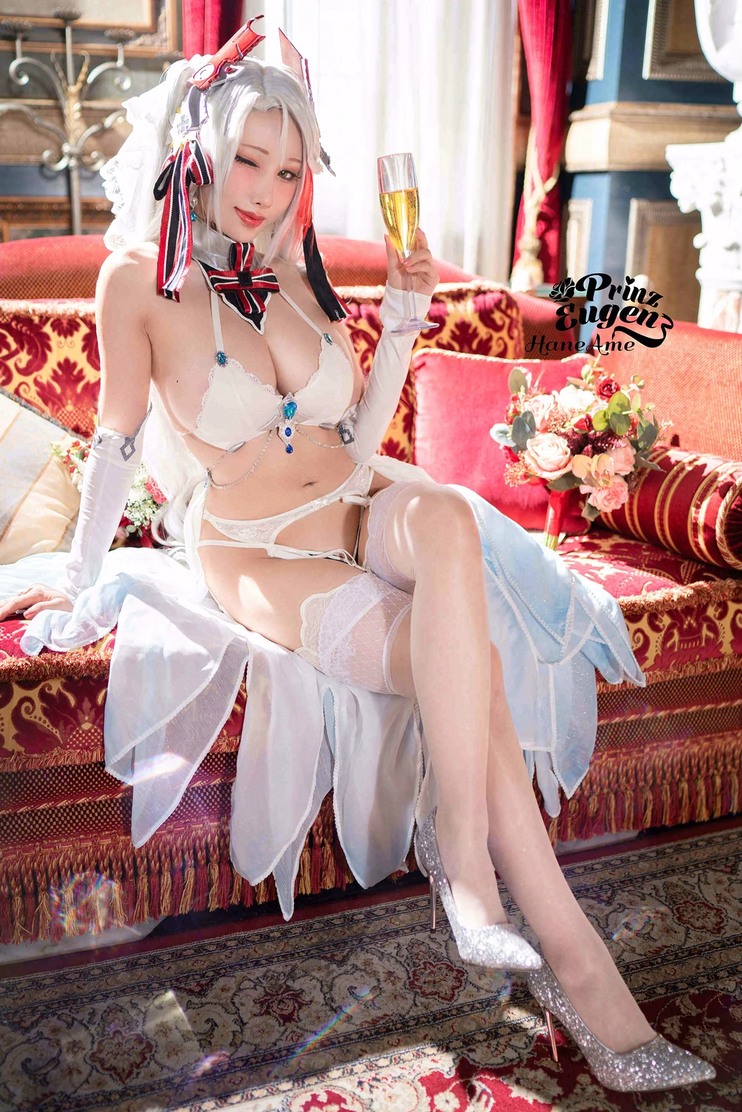 雨波_HaneAme - 欧根亲王 婚纱 [26P-104MB]