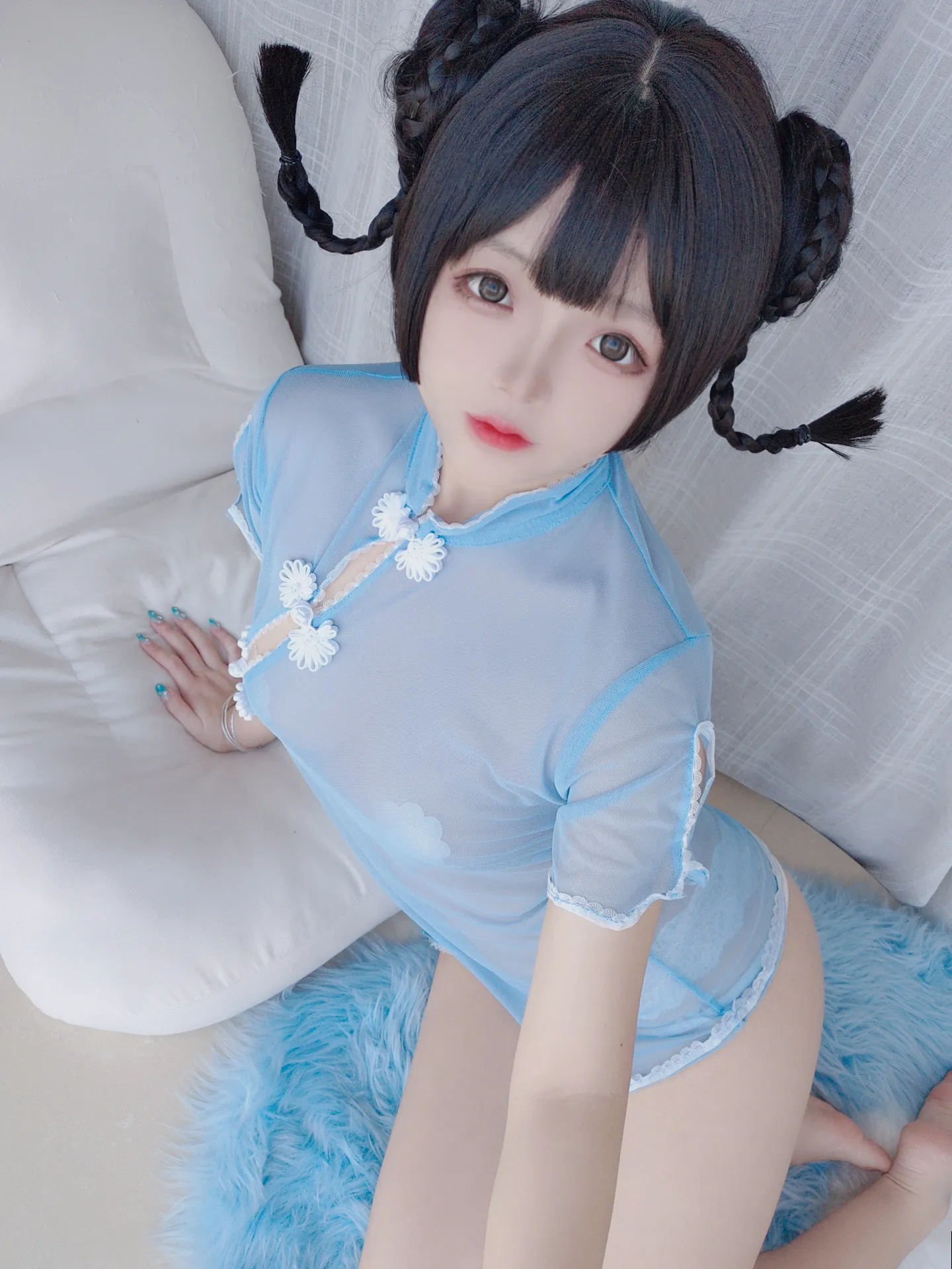 日奈娇 – 透明旗袍自拍 [50P-96MB]