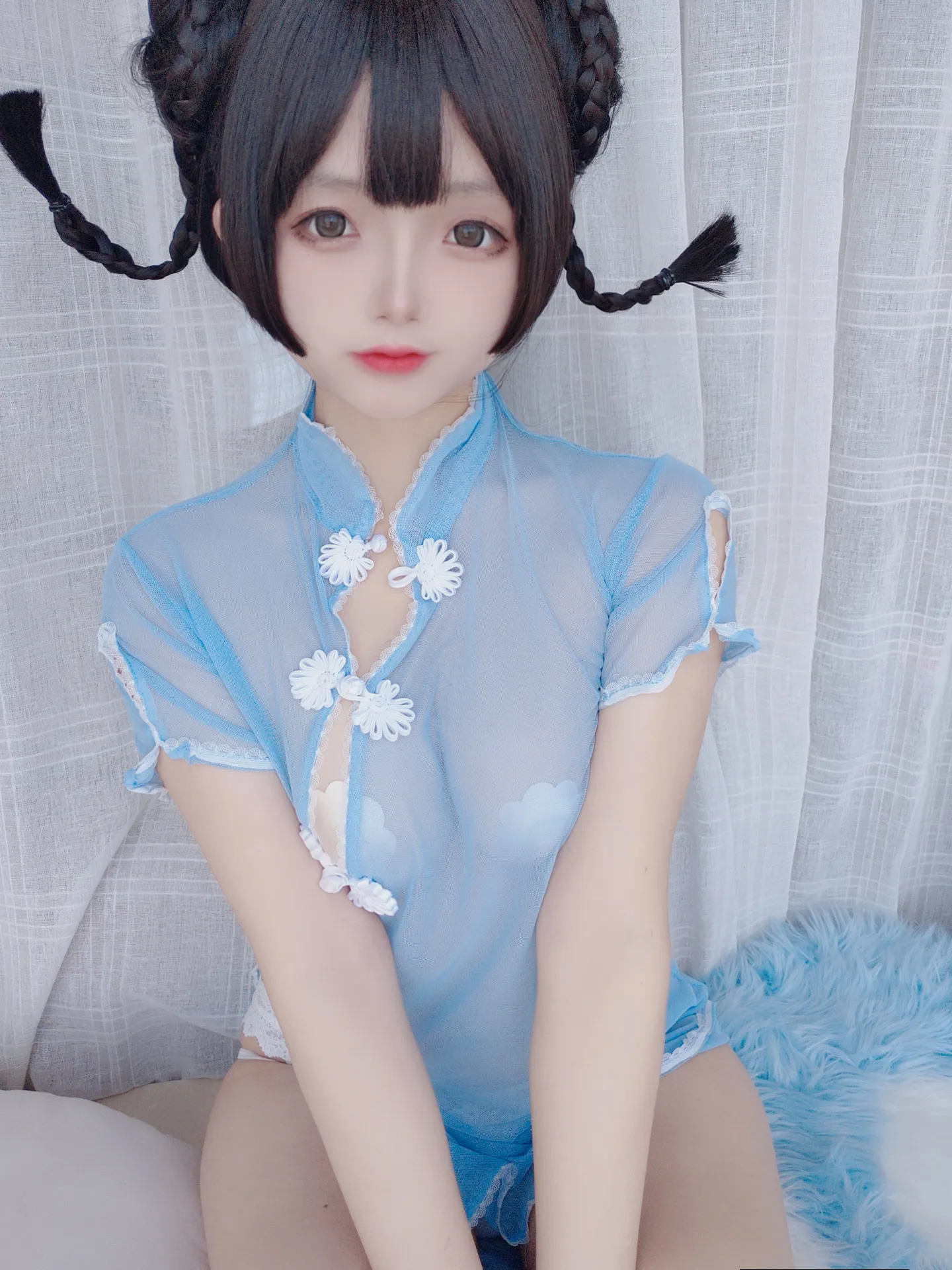 日奈娇 - 透明旗袍自拍 [50P-96MB]