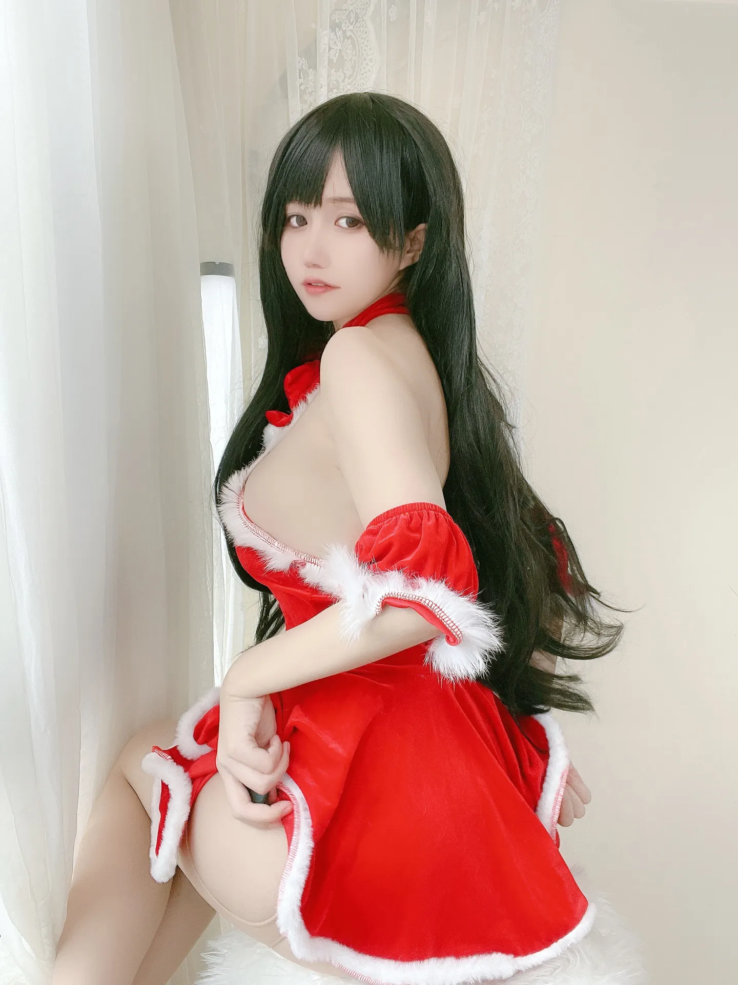 小仓千代w - 红色圣诞礼物裙 [23P-82MB]