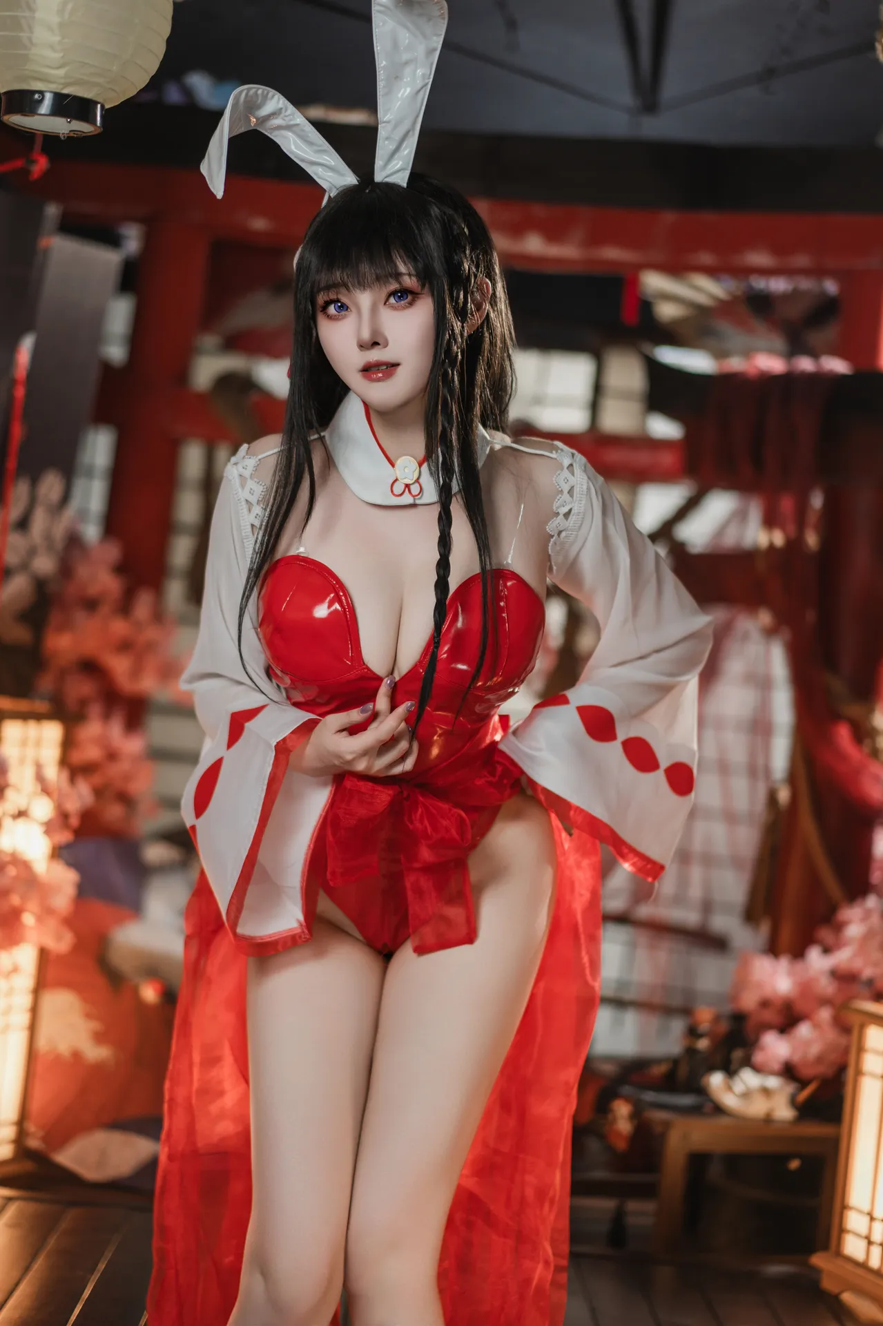 Natsuko夏夏子 – 碧蓝航线 大山巫女兔 [71P-494MB]
