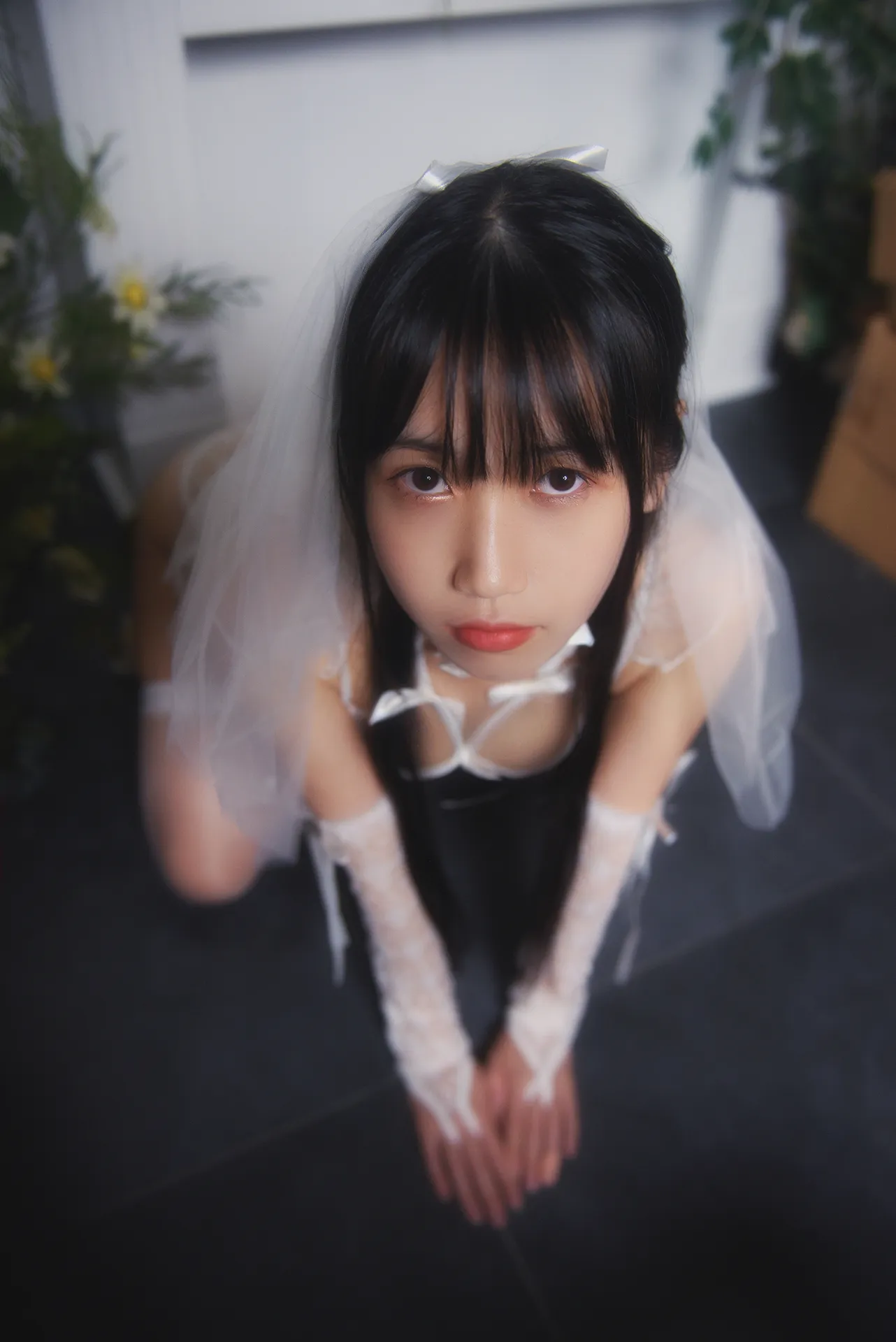 不呆猫 - 白色情趣婚纱 [24P-53MB]