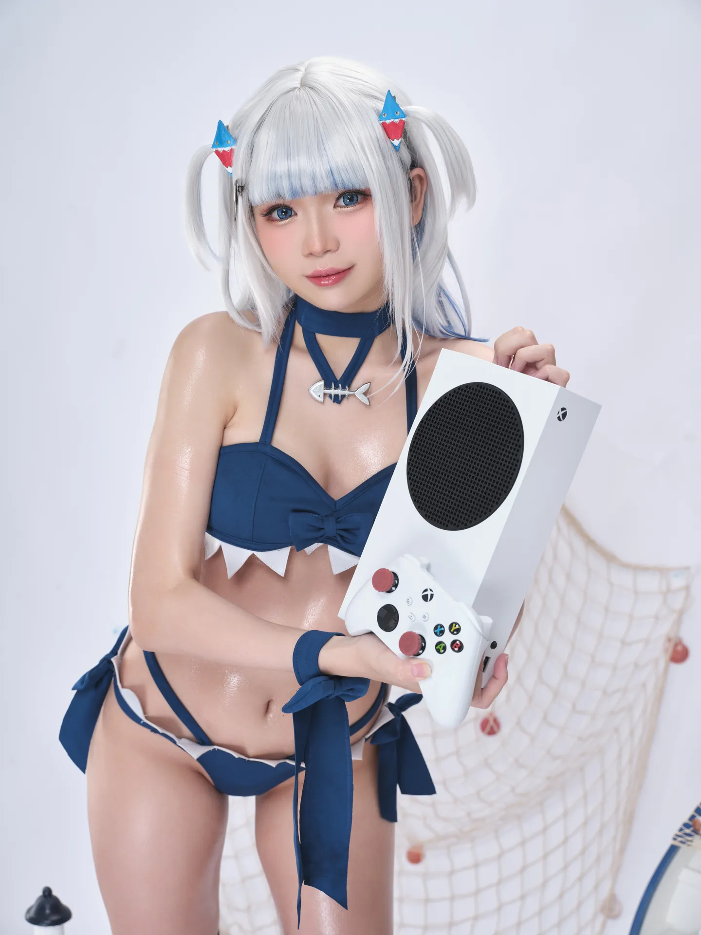 ZinieQ - Hololive Gawr Gura Swimsuit [26P2V-712MB]