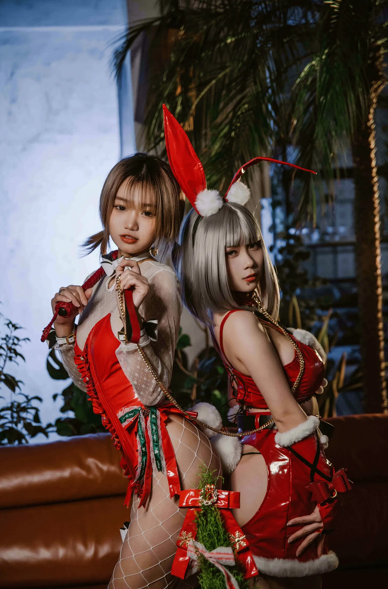 柒柒要乖哦 - 2021圣诞双兔 [23P-344MB]