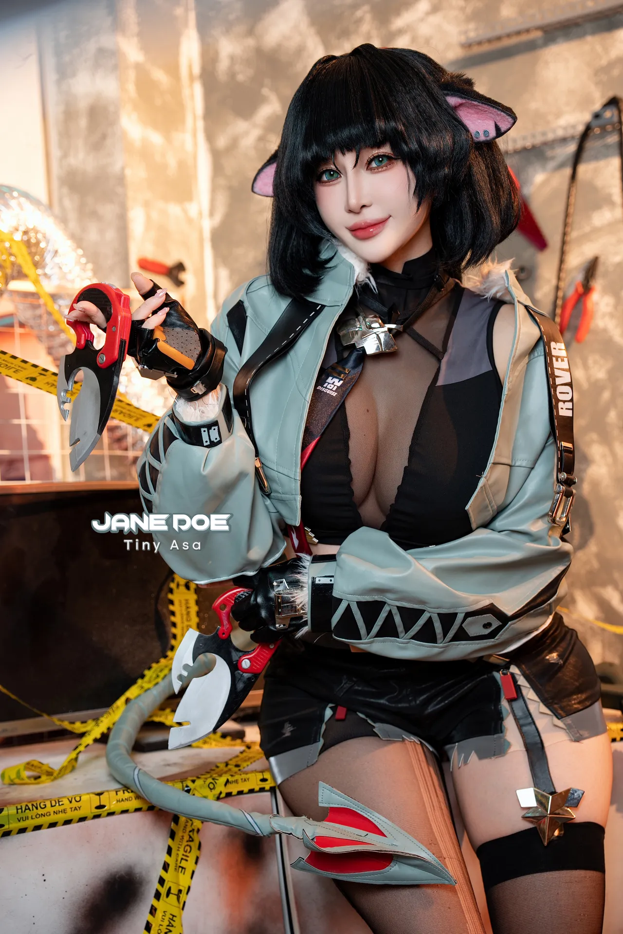 Tiny Asa - cosplay Jane Doe Zenless Zone Zero [48P1V-1.52GB]