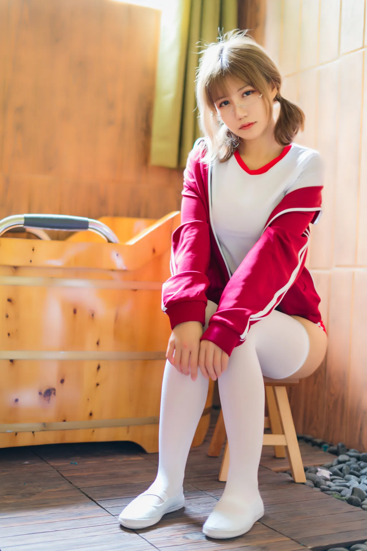 小仓千代w - 红色体操服 [48P-747MB]