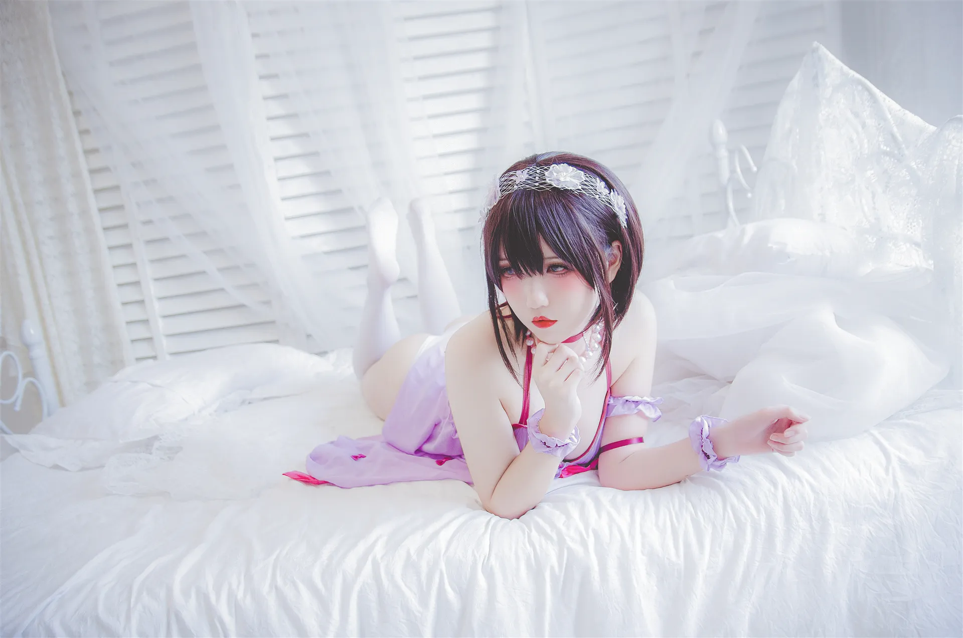 阿薰kaOri - 加藤惠睡衣 [15P-78MB]