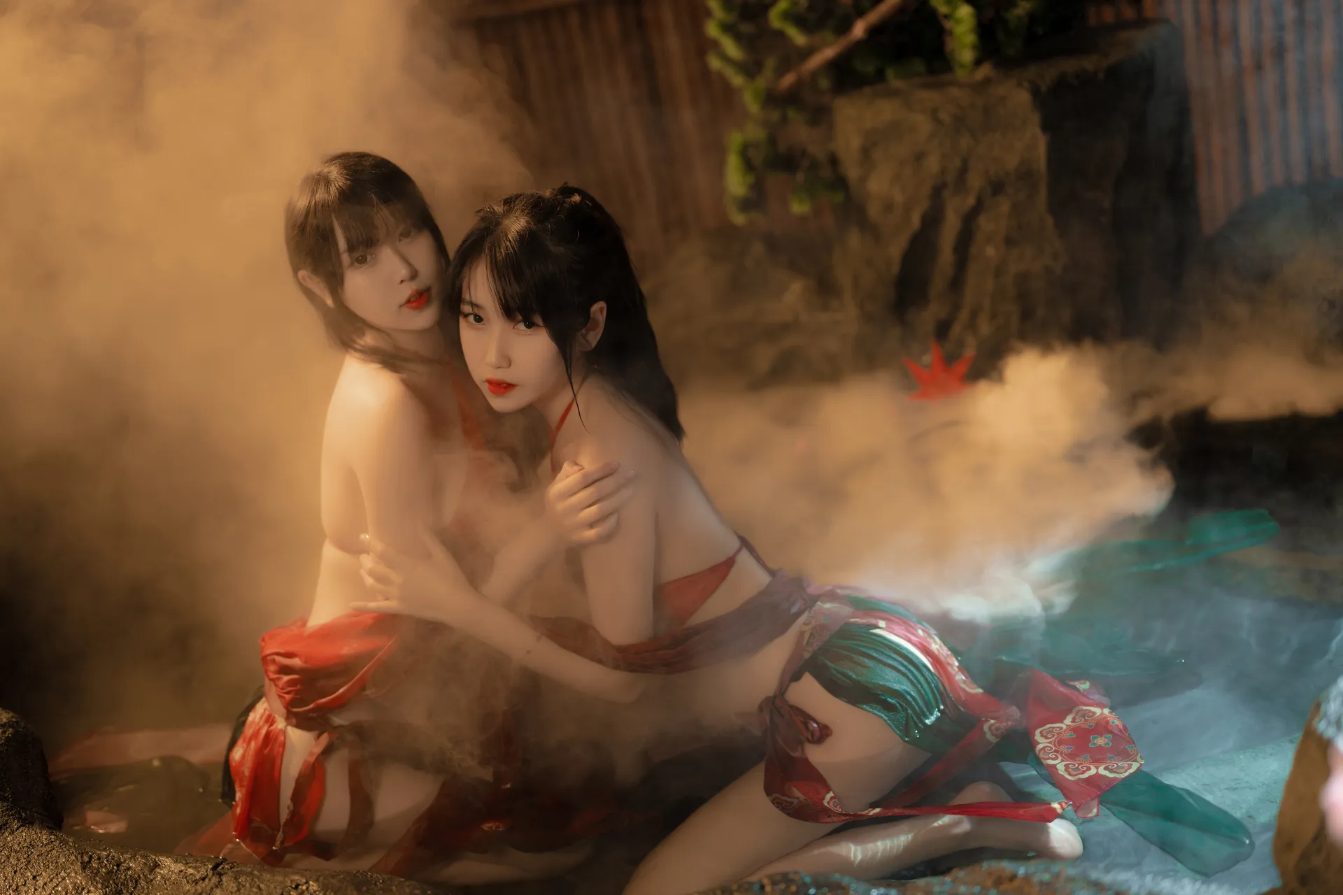 Tina很妖孽呀 – 古风双人 (&不呆猫) [16P-303MB]