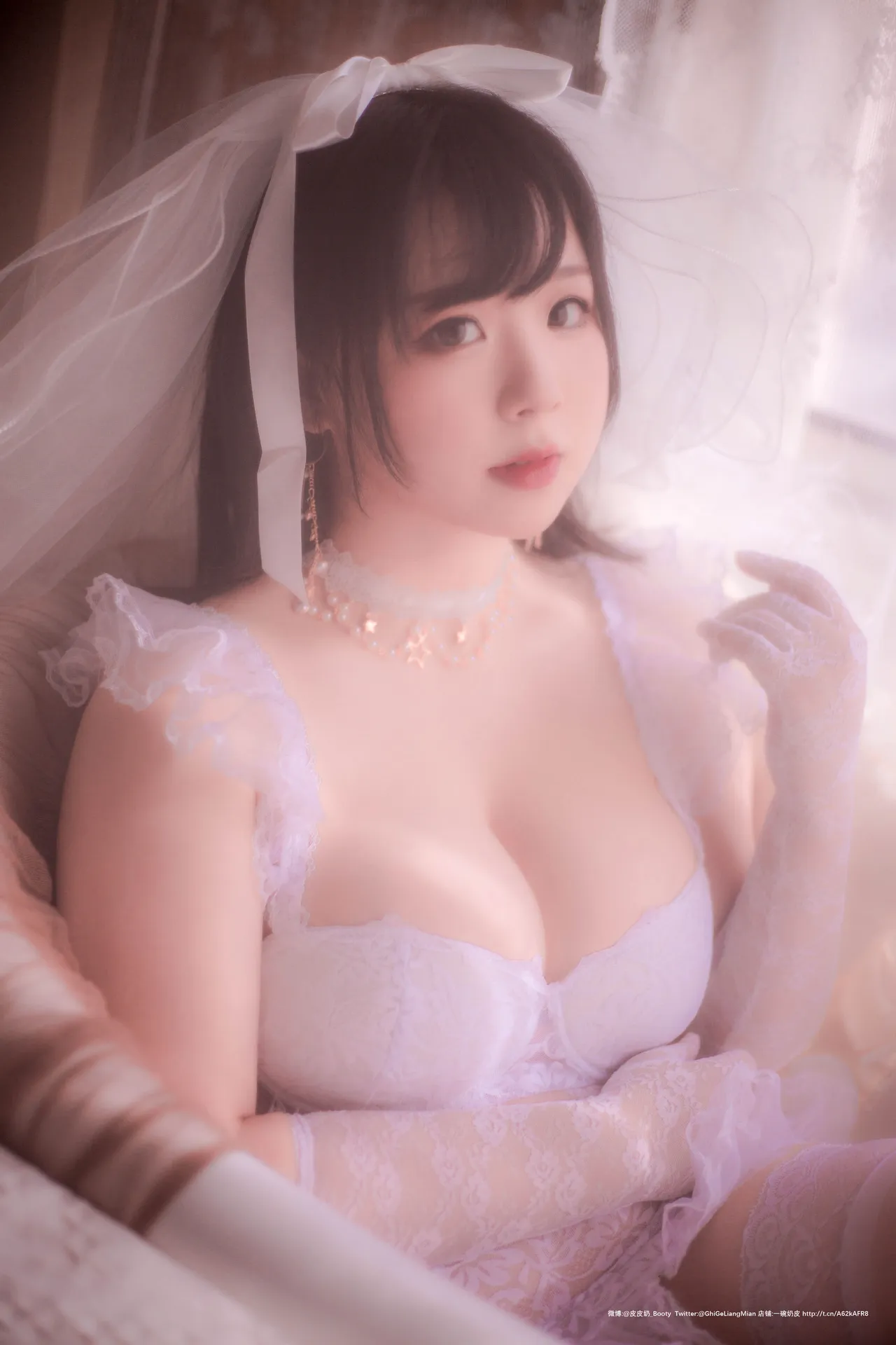 皮皮奶可可爱了啦 - 朦胧婚纱 [66P-76MB]