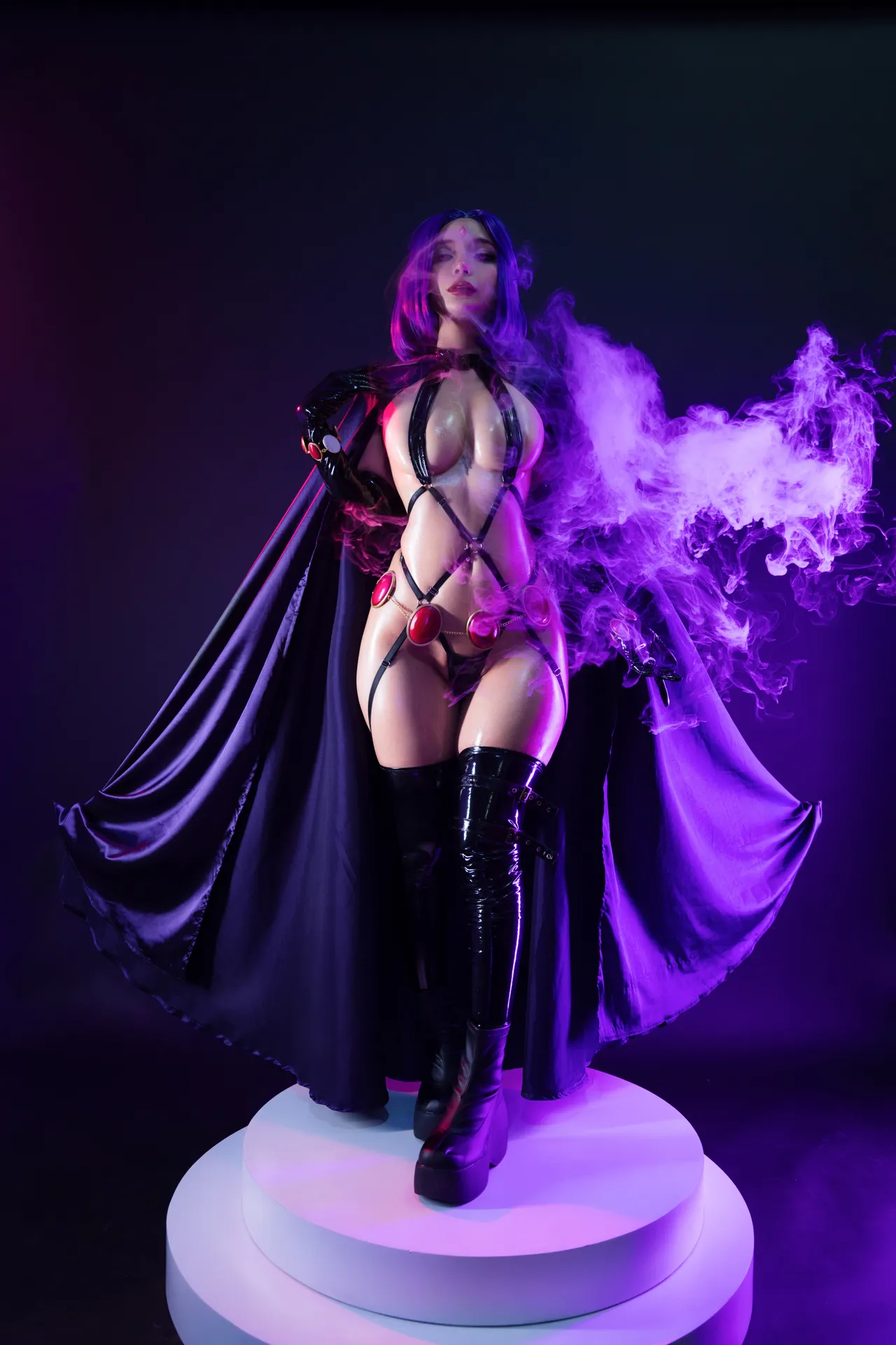 Umeko J – Raven Latex Lingerie [119P-1.05GB]