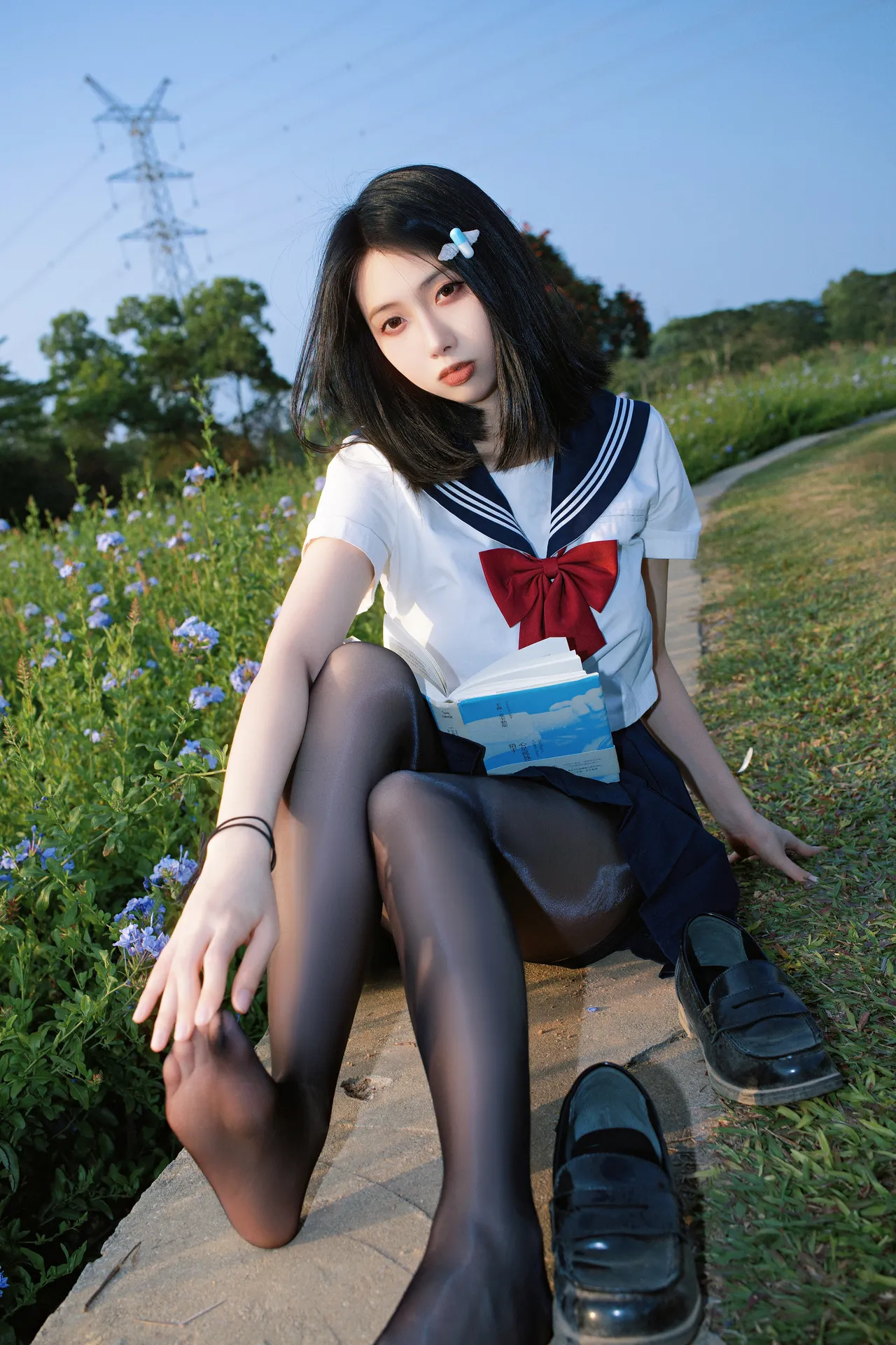七只红豆 – 蓝花JK [39P-726MB]