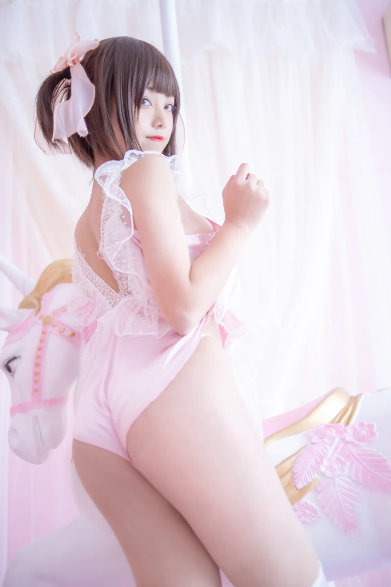 蜜汁猫裘 - 粉色私房 [14P-274MB]