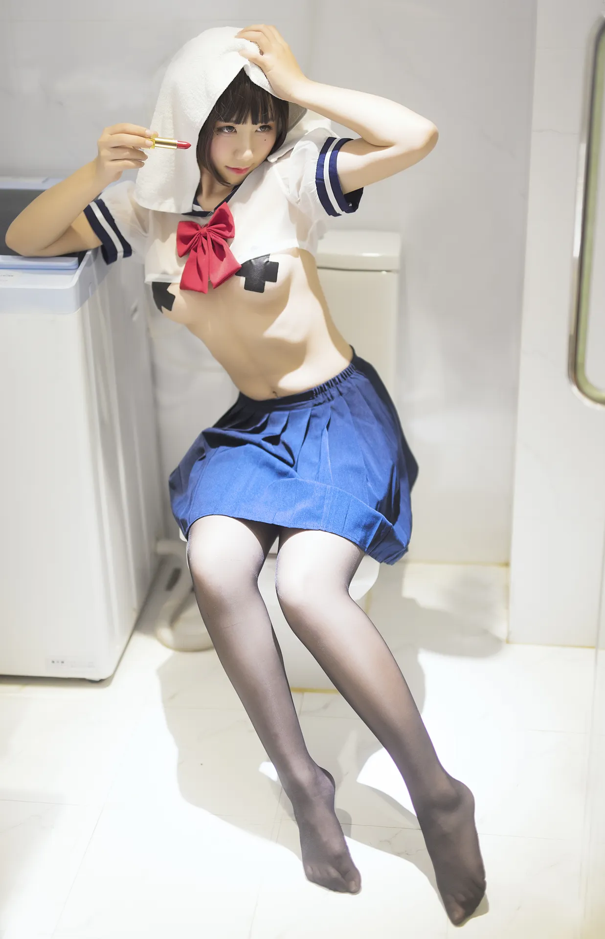 九曲Jean - JK透明制服 [21P-173MB]