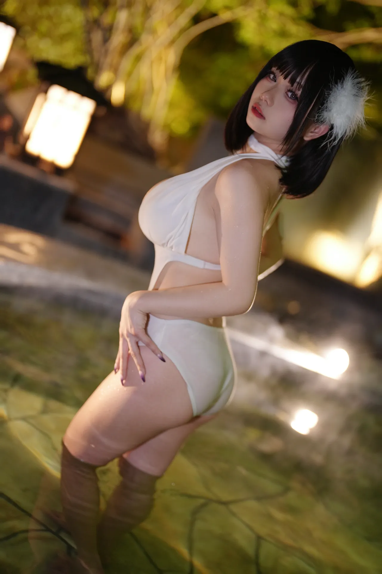 末夜787 - 白色泳装 [23P1V-818MB]