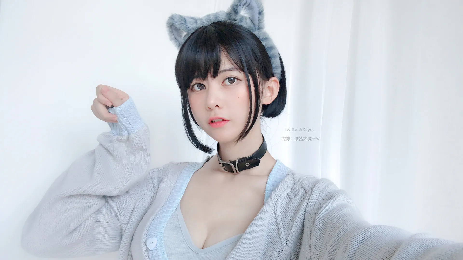 眼酱大魔王w – 黑丝ol 猫耳 [13P-72MB]